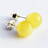 Baltic Amber Studs - Dots