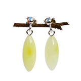 Baltic Amber Drop Stud Earrings