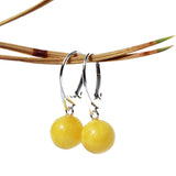 Baltic Amber Ball Earrings