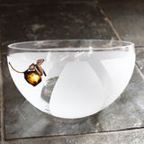 FRUIT BOWL Decorated With Amber