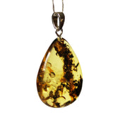 Large Amber TearDrop Pendant