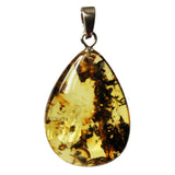 Large Amber TearDrop Pendant
