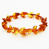 Baltic Amber Moon Bracelet 'Moon Twist'
