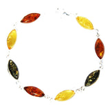 Baltic Amber Silver Bracelet Drops