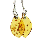 Spectacular Drop Earrings Crafted from Amber