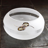 FRUIT BOWL Decorated With Amber