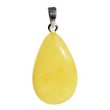 Large Amber TearDrop Pendant