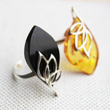 Intricate Designer Baltic Amber Ring