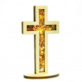 Amber Cross Ornament