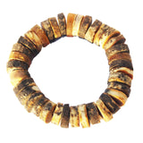 Unpolished Butterscotch or Grey Amber Bracelet