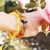 Lemon With Inclusions Amber Bracelet