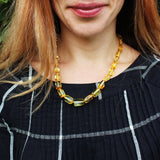 Elegant Baltic Amber Necklace - Collar