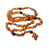 Polished Baltic Amber Christian Rosary