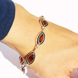 Classic Solid Marquise Honey or Green Amber Jewellery