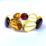 Large Disc Baltic Amber Bracelet