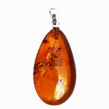 Large Amber TearDrop Pendant