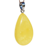 Large Amber TearDrop Pendant