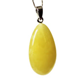 Large Amber TearDrop Pendant