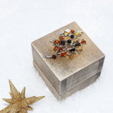 Multicolour Baltic Amber Brunch Brooch