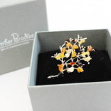Multicolour Baltic Amber Brunch Brooch