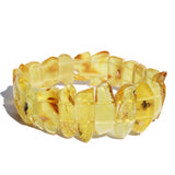 Uneven Baltic Amber Pieces Bracelet