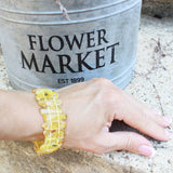 Uneven Baltic Amber Pieces Bracelet
