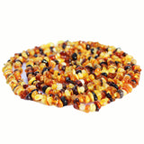Long Classic Baltic Roundish Amber Necklace, 48 inch. or 120cm