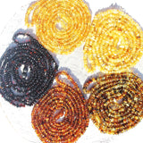 Long Classic Baltic Roundish Amber Necklace, 48 inch. or 120cm