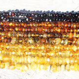 Long Classic Baltic Roundish Amber Necklace, 48 inch. or 120cm