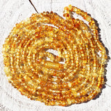 Long Classic Baltic Roundish Amber Necklace, 48 inch. or 120cm