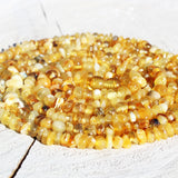 Long Classic Baltic Roundish Amber Necklace, 48 inch. or 120cm