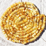 Long Classic Baltic Roundish Amber Necklace, 48 inch. or 120cm