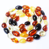 Beautiful Olive Baltic Amber Shape Bead Necklaces