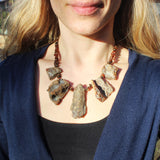 Unpolished Baltic amber Collar