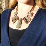 Unpolished Baltic amber Collar