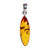 Baltic Honey Amber Drop Pendant - Charm