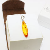 Baltic Honey Amber Drop Pendant - Charm