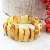 Unpolished Butterscotch Baltic Amber Bracelet