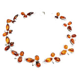 Stunning Amber Silver Bracelet Trio