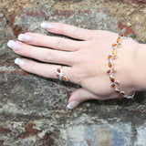 Stunning Amber Silver Bracelet Trio