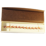 Stunning Amber Silver Bracelet Trio