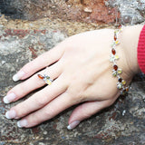 Stunning Amber Silver Bracelet Trio