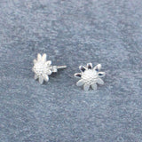 Beautiful Sterling Silver Daisy Stud Earrings