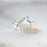 Beautiful Sterling Silver Dot Stud Earrings