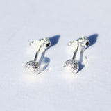 Beautiful Sterling Silver Dot Stud Earrings