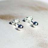 Beautiful Sterling Silver Dot Stud Earrings