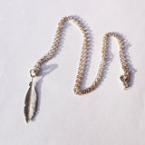 Sterling Silver Charm-Pendant Feather