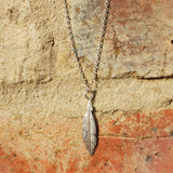 Sterling Silver Charm-Pendant Feather