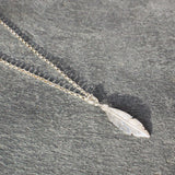 Sterling Silver Charm-Pendant Feather