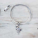 Beautiful Sterling Silver Flamingo Pendant